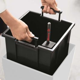 Lechuza LEC4008789182302 Jardinera Cubico Alto 40 TODO EN UNO Blanco brillo