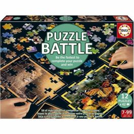 EDUCA EDU1747759505539 Puzzle Battle Jr Natura - 12 puzzles de 42 piezas con temática de naturaleza para niños +7 años Precio: 28.49999999. SKU: B13PX79MM5