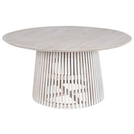 Mesa de Comedor Home ESPRIT Blanco madera de mindi 150 x 150 x 75 cm Precio: 595.98999999. SKU: B1G9WEW7E5