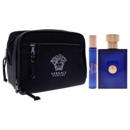 Versace Dylan Blue Estuche Eau de Toilette Hombre 3 piezas: Vaporizador 100ml + Vaporizador 10ml + Neceser