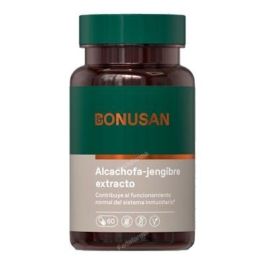 BONUSAN Alcachofa-Jengibre Extracto 60 Cápsulas. Ayuda a la función hepática y cardíaca. Estandarizado en cinarina y gingeroles. Precio: 27.5. SKU: B12ARGNN7J