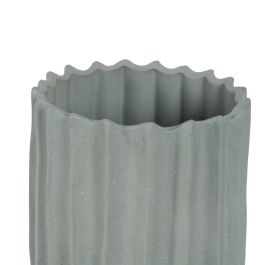 Jarrón Verde Cerámica Decoración 21 X 21 X 75 cm