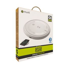 Cargador Inalámbrico Muvit for Change W114-R WHITE Blanco