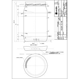 Mediterraneo Bote de Vidrio con Tapa 2L (1/2 Galón) Ø12x20.5 cm (6 Unidades)