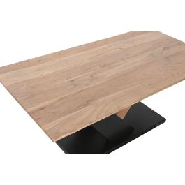 DKD Home Decor Mesa Centro Moderno Acacia Metal 115 x 60 x 45 cm
