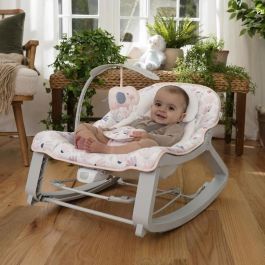 Ingenuity ING17377 Mecedora para bebé 3 en 1 Keep Cozy Burst - 3 posiciones - Arco con peluches extraíbles - Hasta 18 kg
