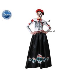 Disfraz Esqueleto Mejicano Catrina Mujer XXL Disfraz Esqueleto Mejicano Catrina Mujer XXL
