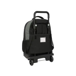 Mochila Escolar con Ruedas BlackFit8 Old school Negro Gris 33 x 45 x 22 cm