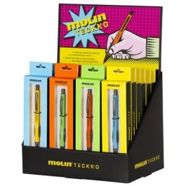 Boligrafo Molin Teckno Expositor De 24 (6X Naranja, 6X Amarillo, 6X Verde, 6X Azul) Precio: 126.94999955. SKU: B1KGNX8FBQ
