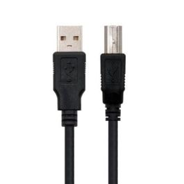 Cable USB 2.0 Impresora Nanocable 10.01.0103-BK/ USB Tipo-B Macho - USB Macho/ 1.8m/ Negro Cable USB 2.0 Impresora Nanocable 10.01.0103-BK/ USB Tipo-B Macho - USB Macho/ 1.8m/ Negro