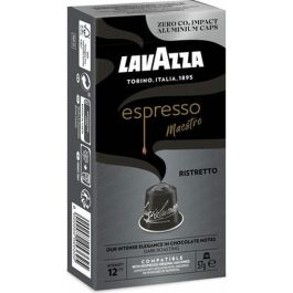 Lavazza 08667 - Cápsulas de Café Espresso Maestro Ristretto para Nespresso, Intensidad 12, Chocolate y Caramelo, Caja 10