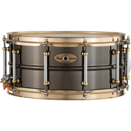 PEARL STHNSF1465 SensiTone Caja 14x6.5" Latón Black Nickel Edición Limitada - 1mm Aros SuperHoop II y Bellotas Tube Lug