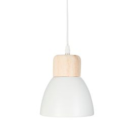 Atmosphera Lámpara de techo blanco 19x15cm con casquillo E14, bombilla no incluida