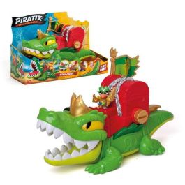 Magic Box Figura Piratix S King Croc. Cocodrilo con capitan Piratix exclusivo. 21x31x11.5 cm