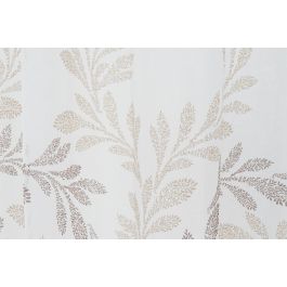 DKD Home Decor Cortina Alpino Visillo de Poliéster con Diseño de Hojas Marrón Claro y Blanco 270x140 cm (2 Unidades) 110 gsm DKD Home Decor Cortina Alpino Visillo de Poliéster con Diseño de Hojas Marrón Claro y Blanco 270x140 cm (2 Unidades) 110 gsm