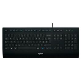Logitech K280E Teclado Cableado USB con Reposamuñecas Integrado, Teclas Silenciosas Planas, y Diseño Resistente a Salpicaduras Precio: 44.79000009. SKU: S7134095