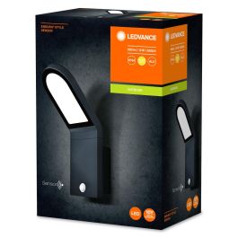 Ledvance LVE-4058075214170 Luminaria LED Exterior Endura con Sensor de Movimiento 12W 740Lm 3000K IP44, Aluminio