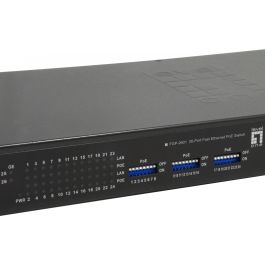 Level One FGP-2601 Switch gestionable 24 puertos Fast Ethernet PoE + 2 puertos Gigabit Ethernet 19" 150W