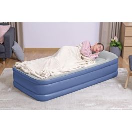 Bestway 67628 Cama Inflable 1 Plaza, 191x97x46 cm, Bomba Eléctrica Integrada y Estructura de Cama