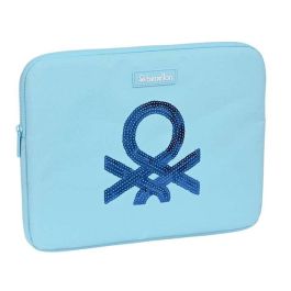 Funda para Portátil Benetton Sequins Azul claro (34 x 25 x 2 cm) Precio: 8.79000023. SKU: S4308254