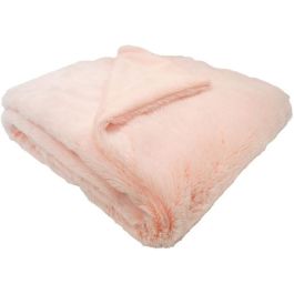 DOMIVA Manta de nieve con forro micro-suave - 75 x 100 cm - Leche de fresa DOMIVA Manta de nieve con forro micro-suave - 75 x 100 cm - Leche de fresa