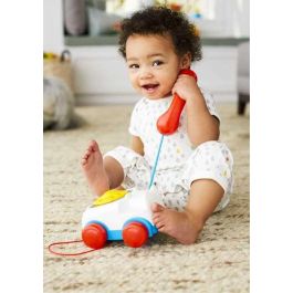 Fisher Price Teléfono Carita Divertida Juguete para Arrastre Niños 18 Meses
