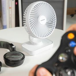 Ventilador de Escritorio Recargable Fanrec InnovaGoods Ø5,4'' 3600 mAh / 13,3 W