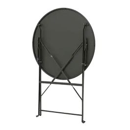 Outdoor Living By Decoris Conjunto Mesa y 2 Sillas Helsingborg Plegables Acero Gris Antracita