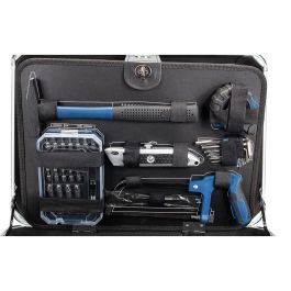 Scheppach TB150 Maletín de Herramientas Metálico 101 Piezas Cromo Vanadio para Bricolaje y Reparaciones del Hogar Scheppach TB150 Maletín de Herramientas Metálico 101 Piezas Cromo Vanadio para Bricolaje y Reparaciones del Hogar