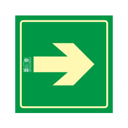 Syssa Señal de Vía de Evacuación en PVC Fotoluminiscente 210x210 mm Precio: 3.50000002. SKU: B1CR6K9537