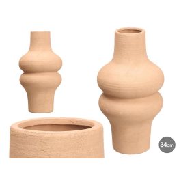 Giftdecor Jarrón Decorativo Michelin de Cerámica Color Marrón Tierra, 34.5 cm Alto, 18 cm Diámetro Cuerpo, Boca Ø7 cm (4 Unidades) Precio: 54.49999962. SKU: B13QGRVZDW