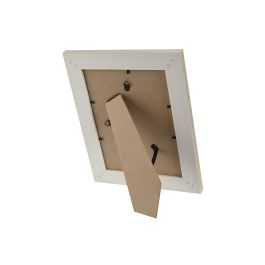 Marco Foto 15X20 Scandi DKD Home Decor Beige Blanco 2 x 26 x 21 cm (4 Unidades)