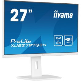 Iiyama XUB2797QSN-W2 Monitor 27" QHD IPS 1440p 1ms 300cd/m² con Dock USB-C 65W, 3x USB-A 3.2, Blanco
