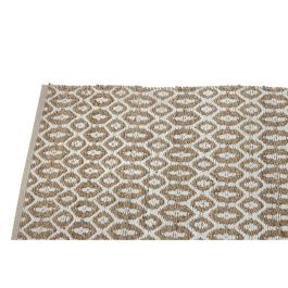 Alfombra Boho DKD Home Decor Marron Blanco 175 x 75 cm