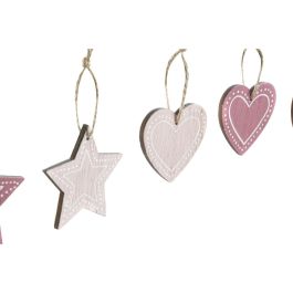 Decoracion Colgante Navidad Fantasia DKD Home Decor Rosa Palo Rosa 1 x 6.5 x 6.5 cm Set de 9 (3 Unidades) Decoracion Colgante Navidad Fantasia DKD Home Decor Rosa Palo Rosa 1 x 6.5 x 6.5 cm Set de 9 (3 Unidades)