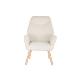 Butaca Scandi DKD Home Decor Crema Natural 75 x 96 x 65 cm Butaca Scandi DKD Home Decor Crema Natural 75 x 96 x 65 cm