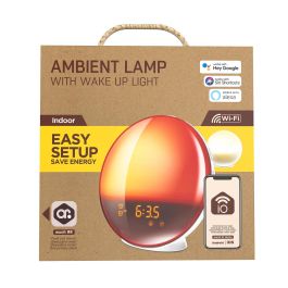 Muvit Lampara Io RGB - Despertador Inteligente con Luz Ambiente, Control por App, Compatible con Google Home, Alexa y Siri Muvit Lampara Io RGB - Despertador Inteligente con Luz Ambiente, Control por App, Compatible con Google Home, Alexa y Siri