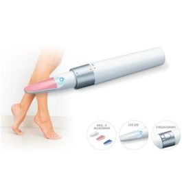 Beurer MP-18 Set de Manicura Eléctrico con 3 Accesorios, 2 Velocidades y Luz LED
