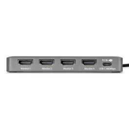 Cable USB Startech QUAD-USB-HDMI-ADAPT Gris