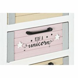 Cajonera Kids DKD Home Decor Blanco Rosa 29 x 73.5 x 40 cm