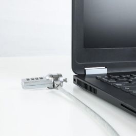 TOOQ CABLE DE SEGURIDAD T-LOCK CON COMBINACION PARA PORTATILES - BLOQUEO DE 4 DIGITOS - ACERO 4.5MM - LONGITUD 1.50M