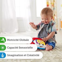 Fisher-Price Fgw66 Teléfono Carita Divertida para Bebé, Juguete de Arrastre Interactivo con Sonidos, Disco Giratorio y Ojos Móviles, +12 meses