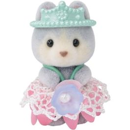 Sylvanian Families Set Princesas De Las Flores 5809 con Freya Chocolate, Lyra Persa, Rae Husky y Rosé Ciervo