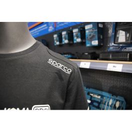 Sparco Camiseta técnica con zonas reflectantes, hombros reforzados, inserciones a contraste - Negro Talla S Sparco Camiseta técnica con zonas reflectantes, hombros reforzados, inserciones a contraste - Negro Talla S