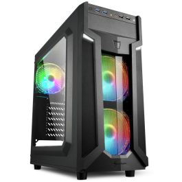 Sharkoon VG6-W RGB Semitorre ATX Gaming Negra, 3 Ventiladores LED RGB 120mm Preinstalados, Ventana Acrílica Frontal y Lateral Precio: 79.79000029. SKU: S5603158