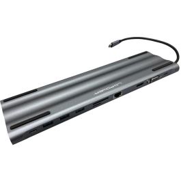 LC-Power LC-HUB-C-MULTI-8 Hub USB-C Multipuerto: 3xUSB-A, 2xUSB-C, HDMI, VGA, RJ45, Lector SD/MicroSD, Audio, PD 100W