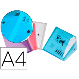 Liderpapel Carpeta Dossier con Broche Polipropileno DIN A4, Pack 4 Colores Surtidos, 180 micras, Capacidad 50 hojas Precio: 2.50000036. SKU: B1JDBWLHY8