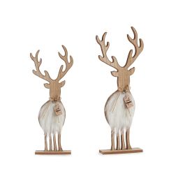 Krist+ Reno Blanco Cascabel, Figura Decorativa de Madera MDF, 13x45.5x8 cm (24 Unidades) Precio: 108.49999941. SKU: B1JPX2NXL3