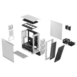 Fractal Design Meshify 2 Compact RGB Blanco - Torre PC ATX, RGB, Ventiladores 3x120mm, FD-C-MES2C-08