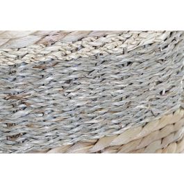 DKD Home Decor Reposapiés Boho Natural Seagrass Fibra 42 x 40 x 42 cm